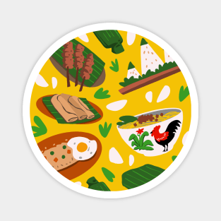 Indonesian foods dishes Magnet